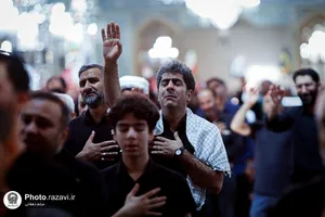 عزاداری روز اربعین حسینی در حرم مطهر رضوی