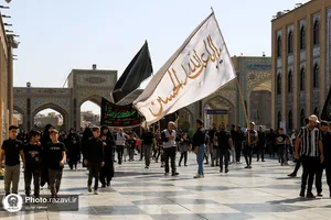 عزاداری تاسوعای حسینی در حرم مطهر رضوی