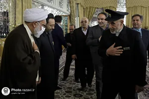 مراسم جشن میلاد امیرالمومنین در تالار ولایت حرم مطهر رضوی