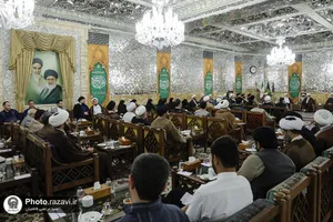 دیدار مهمانان همایش یکصدمین سالگرد بازتأسیس حوزه علمیه قم با تولیت آستان قدس رضوی
