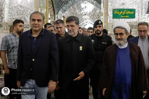 تشرف وزير کشور جمهوری اسلامی پاكستان به حرم مطهر رضوی