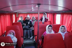 جشن عبادت دختران روستای گوارشک در حرم مطهر رضوی