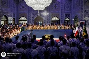 تجدید بیعت سربازان نیروهای مسلح با آرمان&zwnj;های رهبر شهید انقلاب
