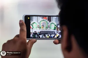 حال و هوای حرم مطهر رضوی در شب عید غدیر-2
