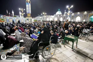 مراسم احیا شب نوزدهم ماه مبارک رمضان در حرم مطهر رضوی - 3