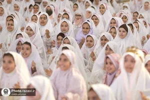 اختتامیه جشن تکلیف های دخترانه در حرم مطهر رضوی