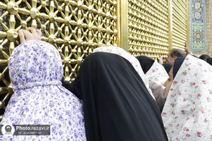 تشرف دختران دهه هشتادی به حرم مطهر رضوی