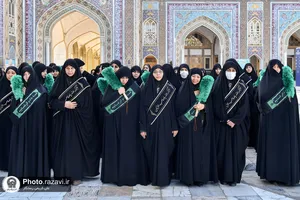 مراسم عزاداری خادمین حرم رضوی بمناسبت شهادت امام باقر علیه السلام
