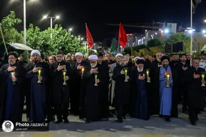 مراسم شام غریبان امام حسین(علیه&zwnj;السلام) در حرم مطهر رضوی