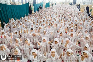 جشن عبادت ۸۸۸ دختر امام رضایی