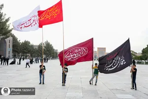 عزاداری هیئات مذهبی در مجموعه فرهنگی شهدای خواجه ربیع