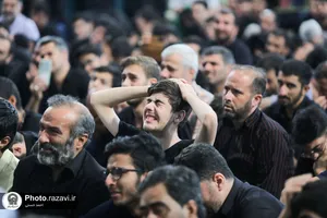 مراسم عزاداری شهادت امام سجاد علیه السلام در حرم مطهر رضوی