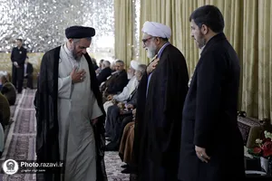 مراسم روز ولادت پیامبر اکرم(ص) و امام صادق(ع) در حرم مطهر رضوی