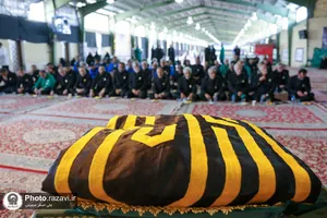 راه&zwnj;اندازی موکب کفشداران حرم مطهر رضوی در ملک آباد