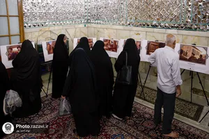 روایت تصویری از مبارزات رهبر شهید در دوران پیش از انقلاب در رواق دارالعباده