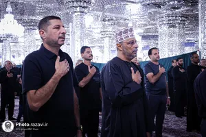عزاداری زائران عرب&zwnj;زبان در حرم مطهر رضوی
