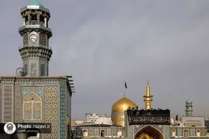 سیاه&zwnj;پوشی حرم مطهر رضوی به مناسبت شهادت امام هادی علیه&zwnj;السلام
