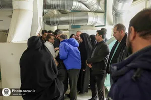 بازدید کارکنان آستان قدس رضوی از کارخانه آرد قدس رضوی