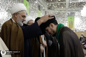 مراسم عمامه گذاری طلاب حوزه علمیه خراسان