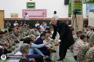 حضور خدام بارگاه منور رضوی در پادگان پدافند هوایی امام رضا علیه السلام