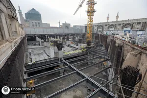 بازدید پرسنل حراست سازمان مرکزی از پروژه&zwnj;های عمرانی حرم مطهر رضوی