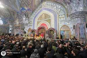 عزاداری هیئت مکتب العباس در رواق امام خمینی(ره)