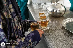 پذیرایی هیأت احباب الرسول عراق در چایخانه غدیر