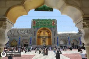 کتیبه های مناسبتی دهه کرامت در حرم مطهر رضوی