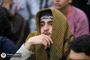 مراسم وداع با شهید گمنام دفاع مقدس در اعتکاف نوجوانان