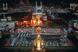 مراسم شام غریبان امام حسین علیه‌السلام در حرم مطهر رضوی