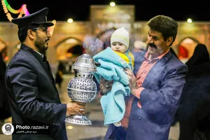 حال و هوای حرم مطهر رضوی در شب میلاد امام حسن مجتبی علیه السلام