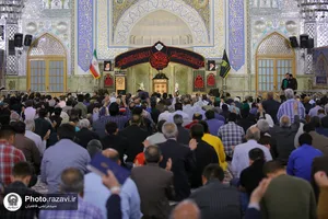 مراسم عزاداری شهادت امام عسکری در حرم مطهر رضوی