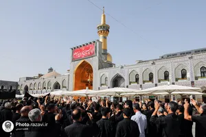 عزاداری تاسوعای حسینی در حرم مطهر رضوی-1