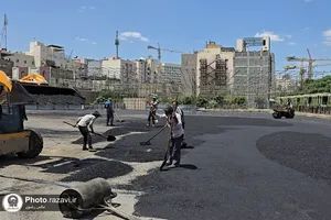 آماده سازی موکب &laquo;دارالکرامه&raquo; امام رضا علیه&zwnj;السلام در خیابان شارستان