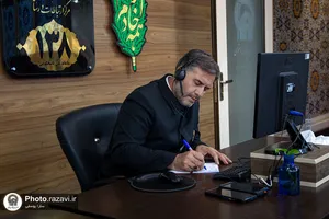 پاسخگویی تلفنی سرپرست مدیریت انتظامات و تشریفات حرم مطهر رضوی به مخاطبان سامانه ۱۳۸ 
