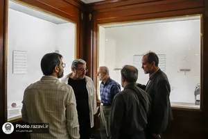 بازدید هنرمندان پیشکسوت از موزه آستان قدس رضوی