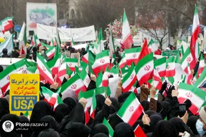 راهپیمایی پرشکوه 22 بهمن در مشهد-٢