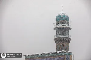 بارش برف در حرم مطهر رضوی-1