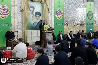 حرم امام رضا(ع) کے ولایت ہال میں عیدمبعث کی مناسبت سے جشن کا انعقاد