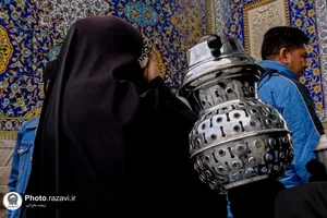 حال و هوای حرم مطهر رضوی در ایام میلاد امیرالمومنین علیه السلام