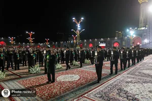 آیین خطبه&zwnj;خوانی شب شهادت امام رضا (ع) در حرم مطهر رضوی