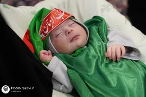 آیین معنوی &laquo;شیرخوارگان حسینی&raquo; در حرم مطهر رضوی