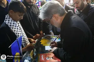 بازدید حسین سینایی صراف وزیر علوم از نمایشگاه ایران امام رضا علیه السلام