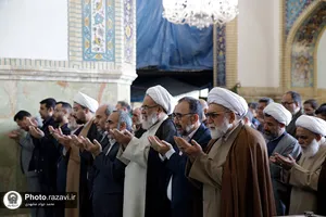 اقامه نماز عید سعید فطر در حرم مطهر رضوی