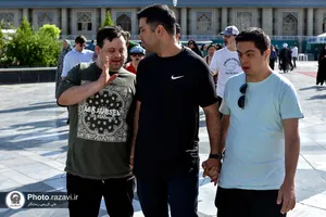 تشرف کاروان زیارت اولی سندروم دان به حرم مطهر رضوی