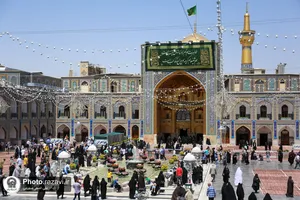 کتیبه های مناسبتی دهه کرامت در حرم مطهر رضوی