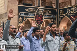 تشرف جمعی از کارکنان حمل و نقل عمومی مشهد مقدس