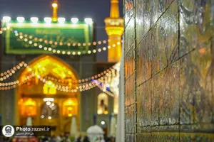 حال و هوای حرم مطهر رضوی در شب ولادت امام حسین(علیه&zwnj;السلام)
