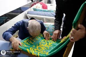 حضور خدام حرم مطهر رضوی در مرکز معلولین امام جواد علیه السلام
