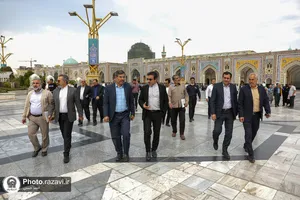 بازدید اعضای شورای شهر مشهد از پروژه&zwnj;های عمرانی حرم مطهر رضوی